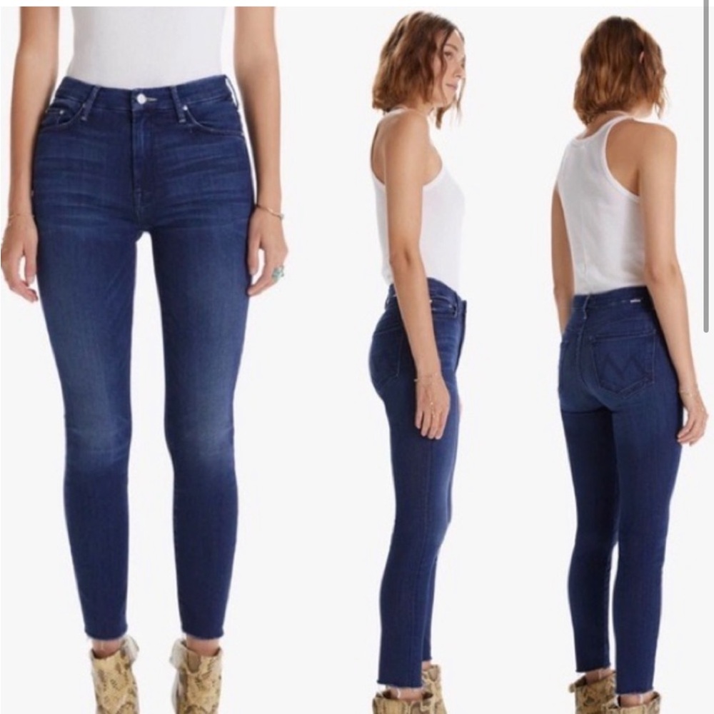 Mother Denim, The Looker Ankle Fray, Enchanted Wash, Size 26